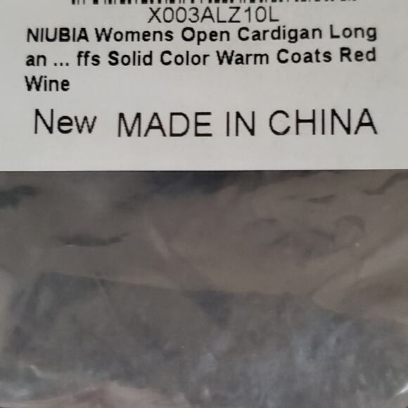 Women's Casual Open Front Coat Cable Knit Long Sweater - Picture 6 of 6